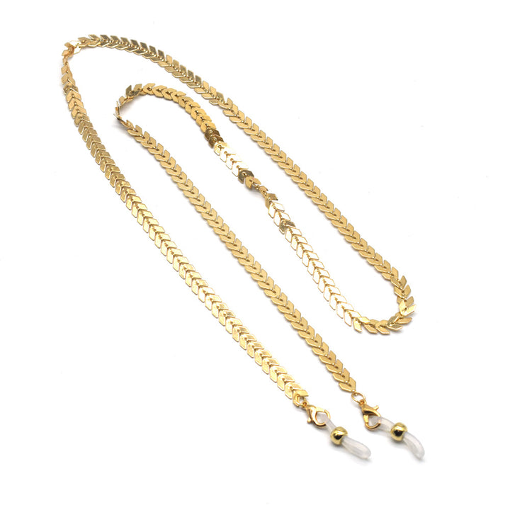 Adjustable Silver Eyewear Chain Bowlift