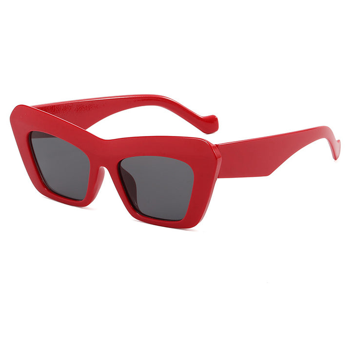 Women's fashionable oversized sunglasses with angular frame Bowlift