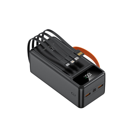 High-performance power bank with integrated cable winding Bowlift