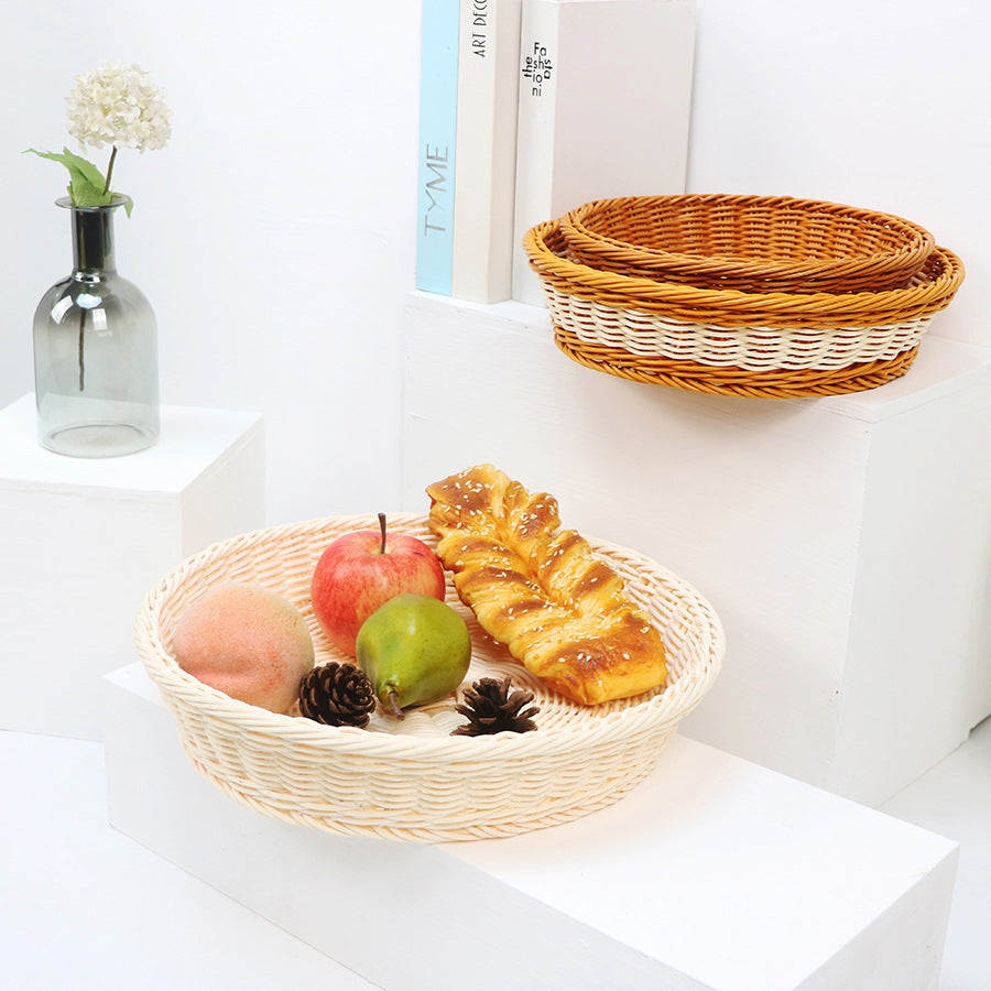 Decorative fruit basket made of handcrafted material Bowlift