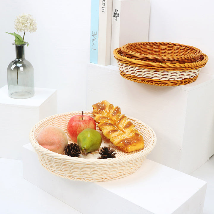 Decorative fruit basket made of handcrafted material Bowlift
