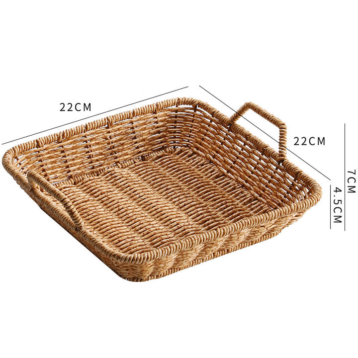 Rectangular Woven Storage Basket Bowlift