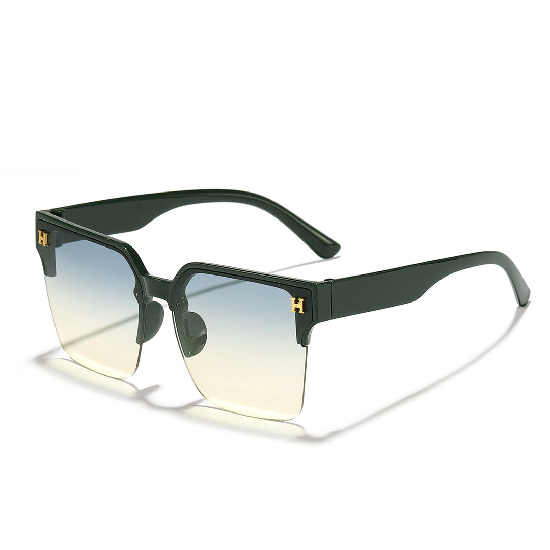 Women's modern square sunglasses with transparent frame Bowlift