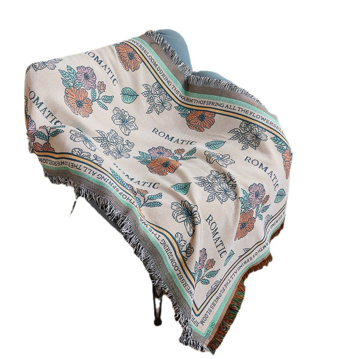 Elegant Floral Throw Blanket