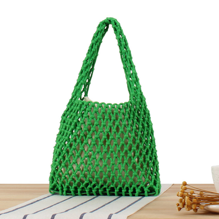 Handcrafted Tote Bag in Modern Mesh Design Bowlift