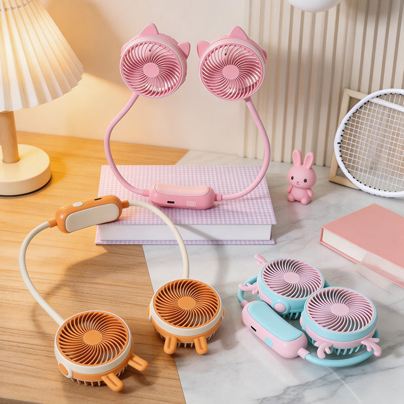 Portable USB Neck Fan with Flexible Design Bowlift