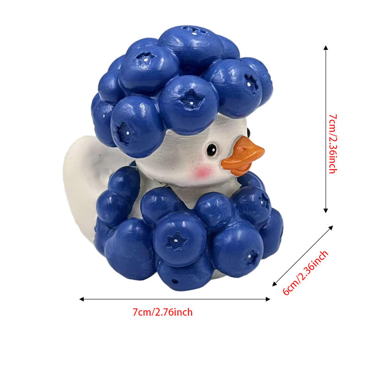 Funny rubber duck with berry pot cut Bowlift