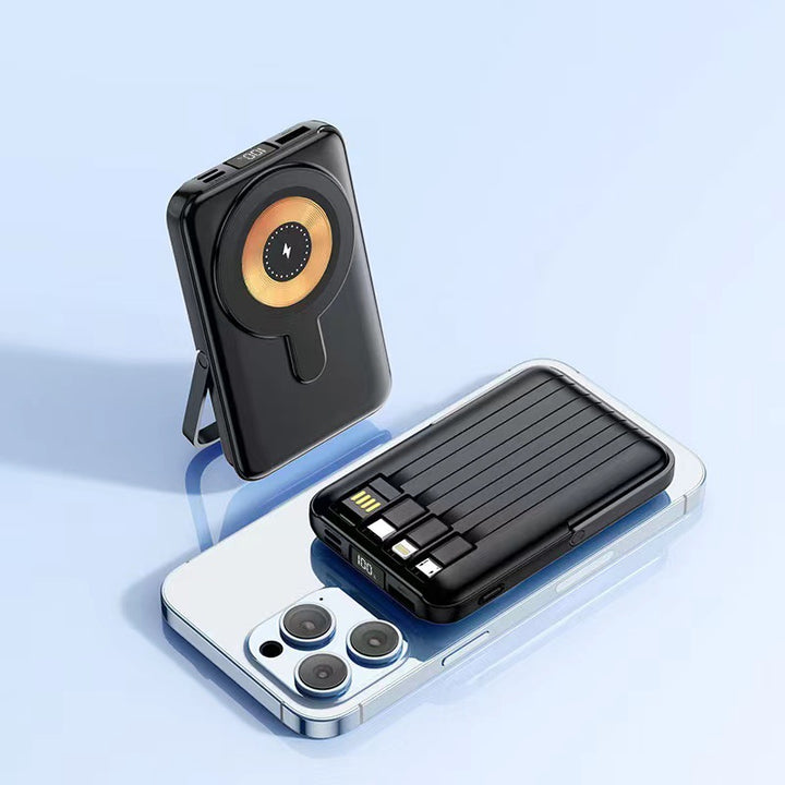 Portable Wireless Powerbank with Integrated Stand Bowlift