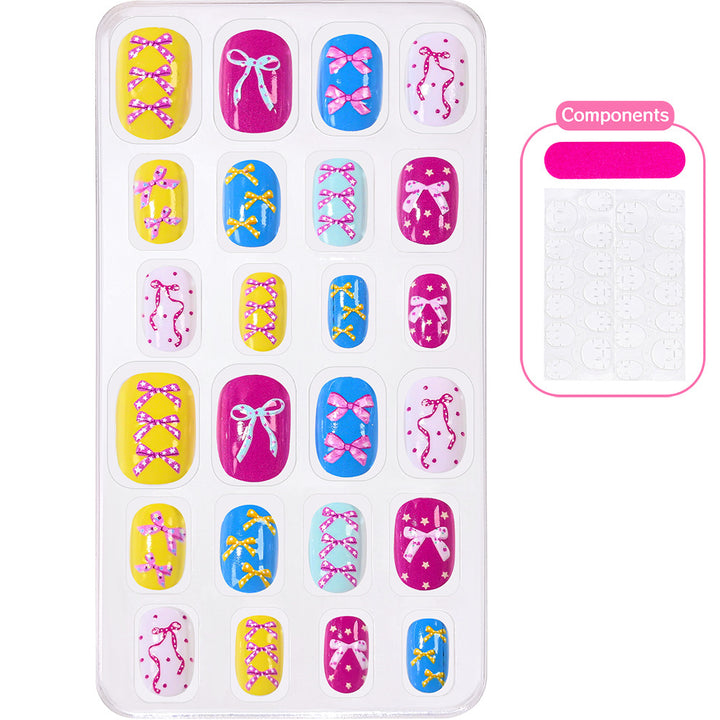 Creative Cartoon-Themed Press-On Nail Collection Bowlift