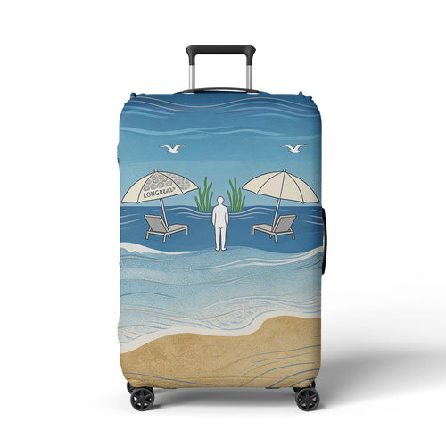 Women's suitcase cover with beach motif Bowlift