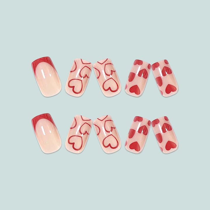 Artistic Nail Art with Heart Design Bowlift