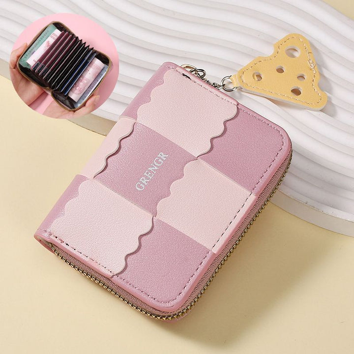 Chic Textured Zip Wallet Bowlift