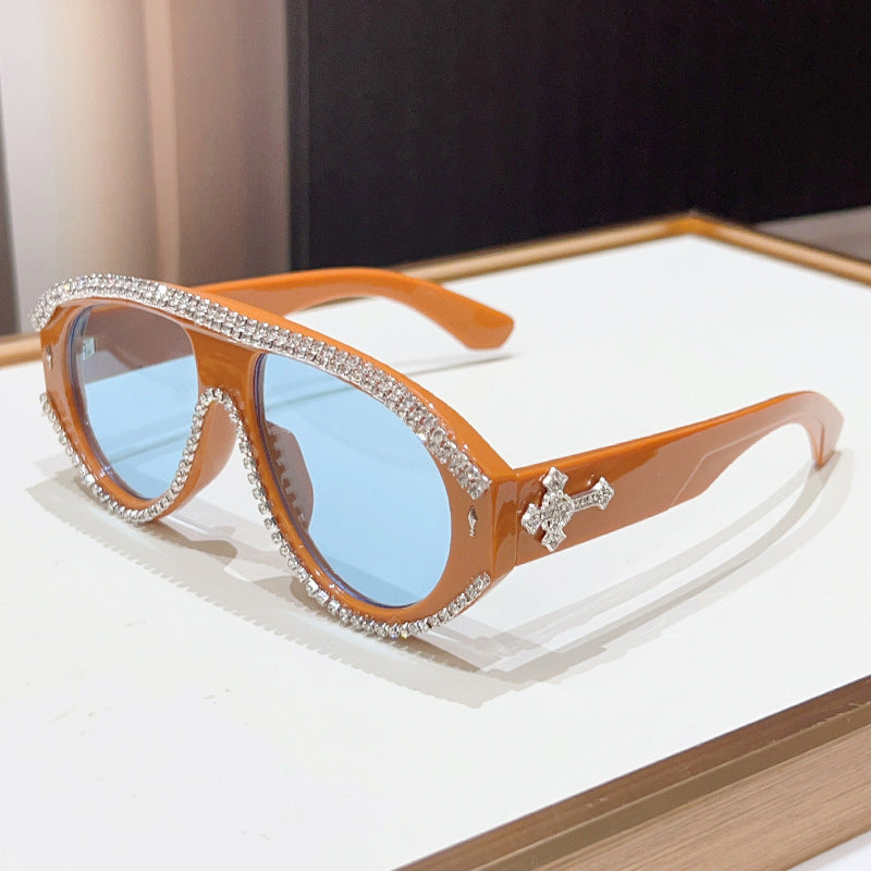 Luxury Oversized Rhinestone Sunglasses Bowlift