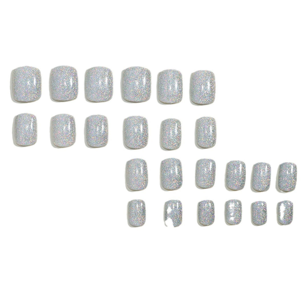 DIY Glitter Press-On Nails Bowlift
