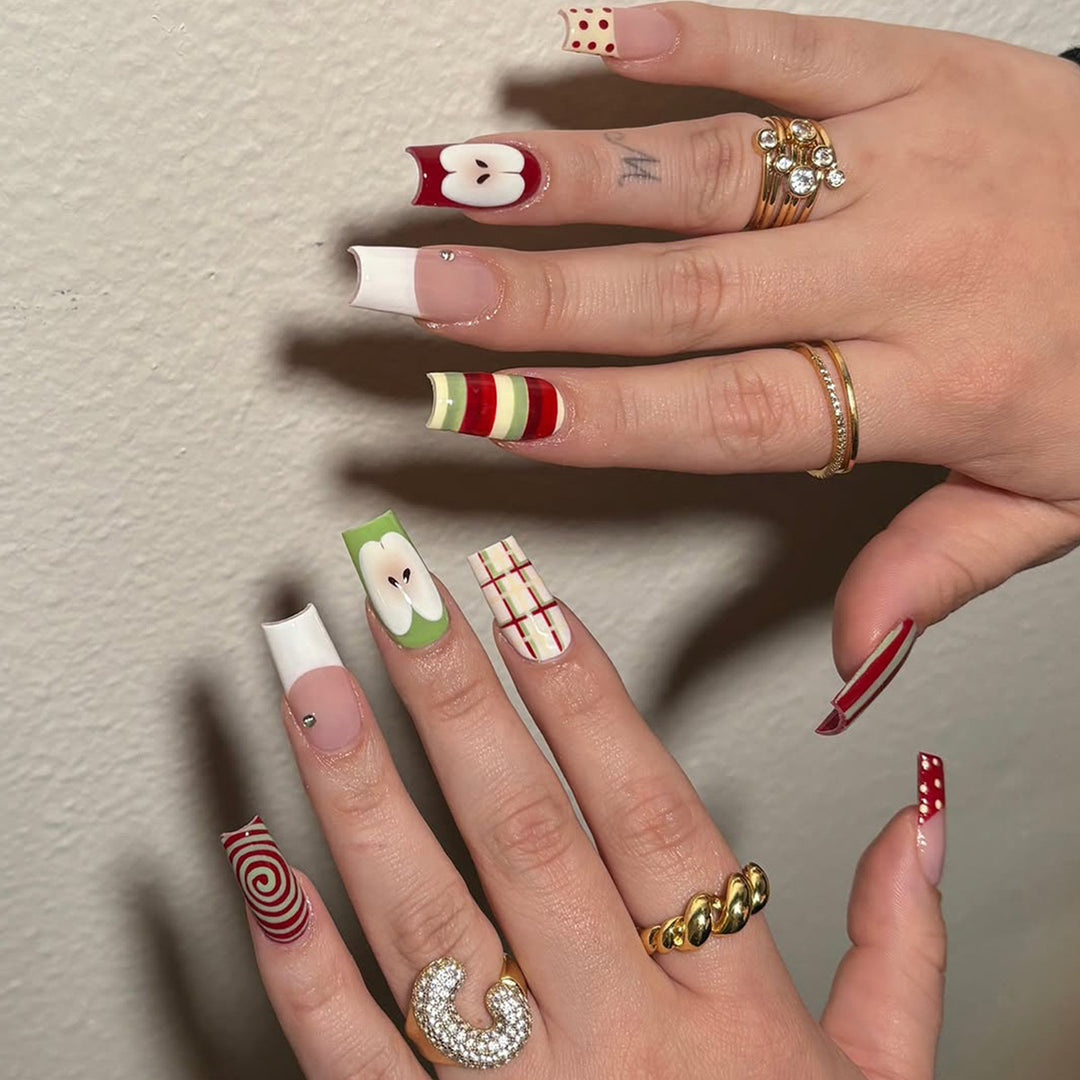 Creative Art Fake Nails with Playful Design Bowlift