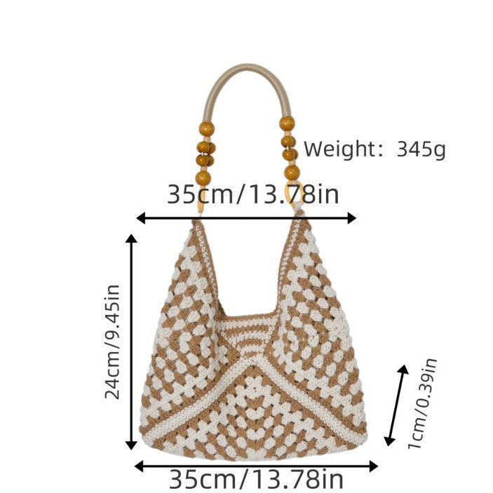 Handbag with Bohemian crochet look Bowlift