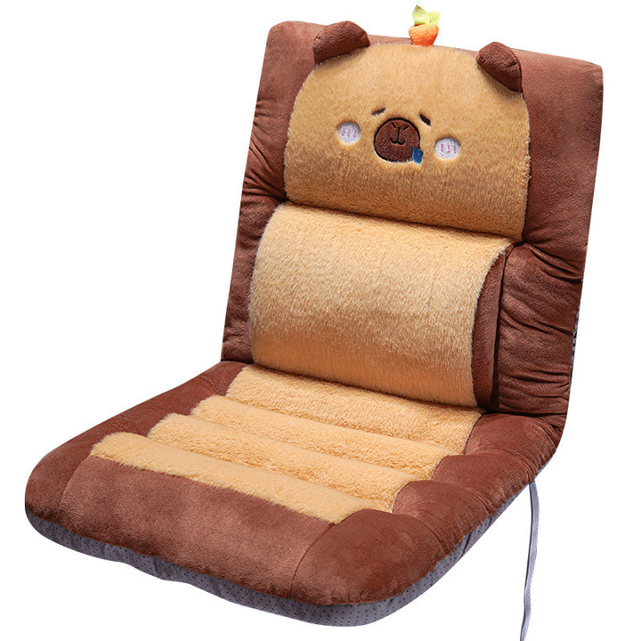 Plush seat cushion with cheerful fruit motif Bowlift