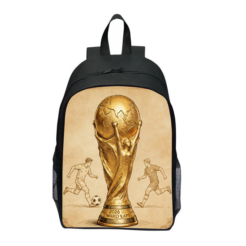 Backpack with Striking Sports Motif Bowlift