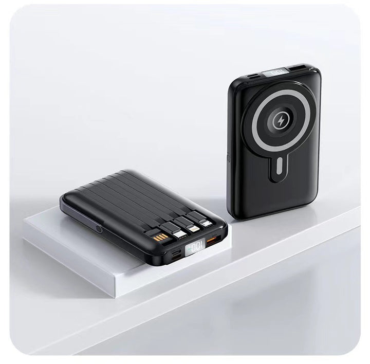 Portable power bank with intelligent fast charging feature and LED display Bowlift