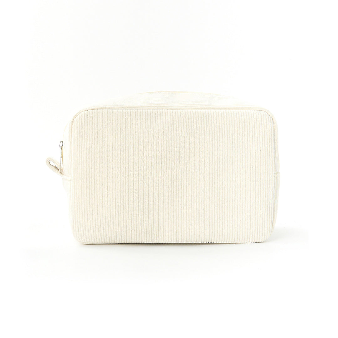 Cosmetic Organizer Bag Made of Textured Material Bowlift