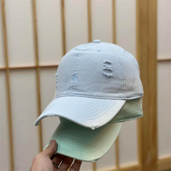 Women's Distressed Vintage Baseball Cap Bowlift