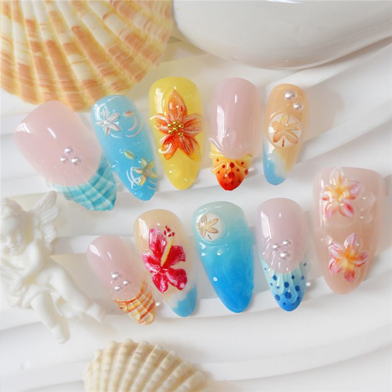 Artistic Tropical Nail Art Set Bowlift