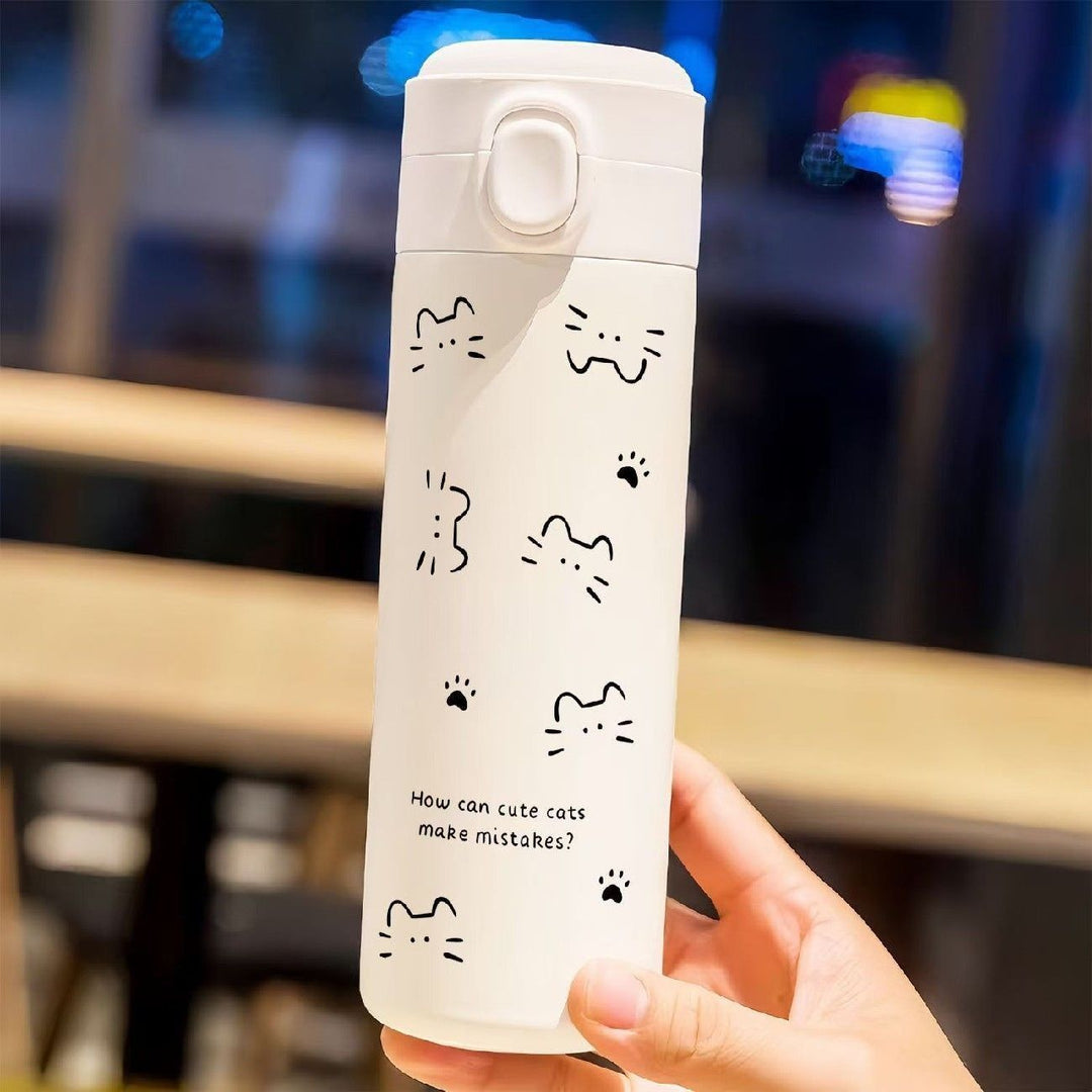 Women's Insulated Drinking Bottle with Charming Hello Kitty Design Bowlift