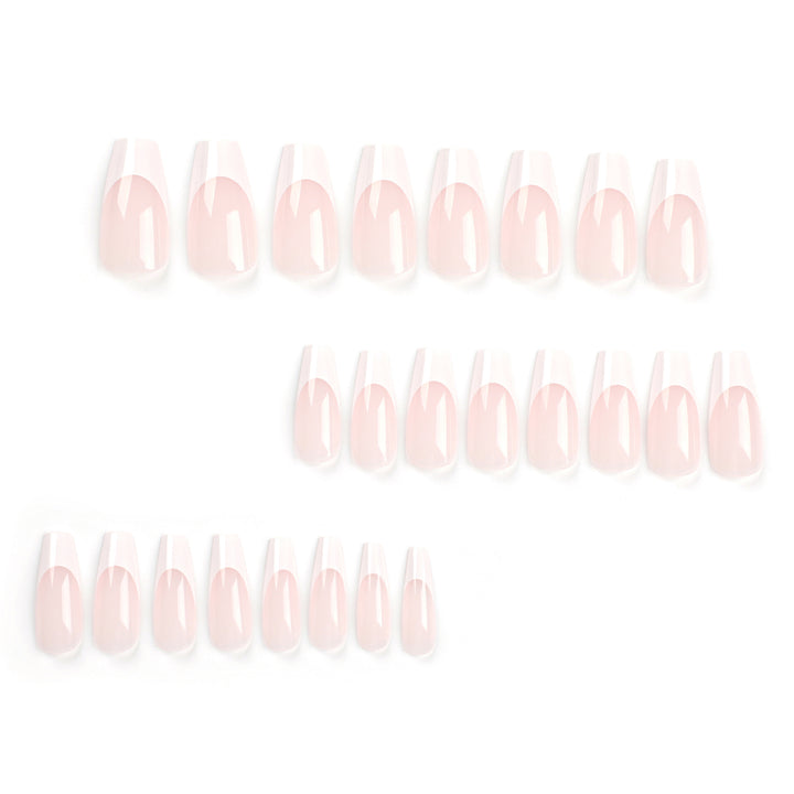 Artful nail extensions with translucent French tip Bowlift