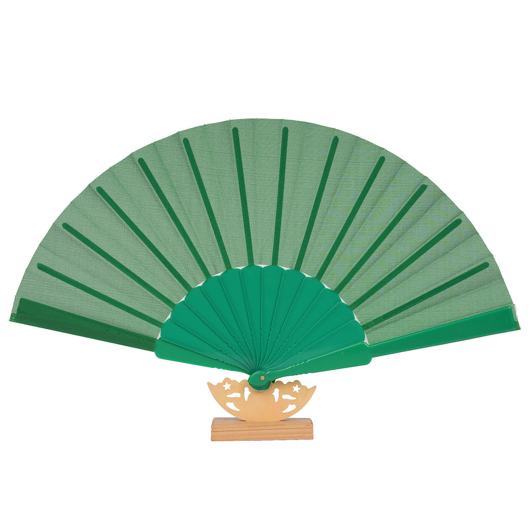 Ladies decorative fan with elegant wooden handle Bowlift