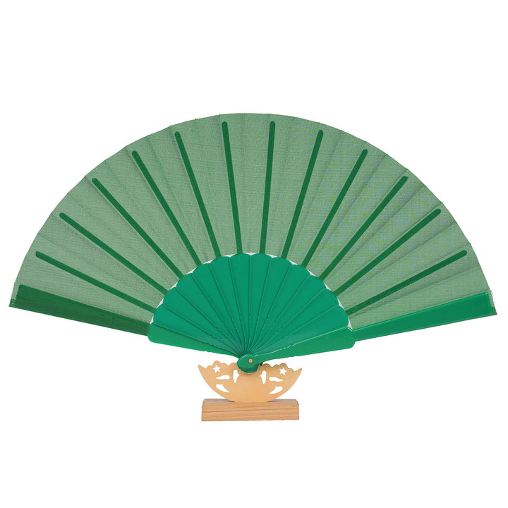 Ladies decorative fan with elegant wooden handle Bowlift