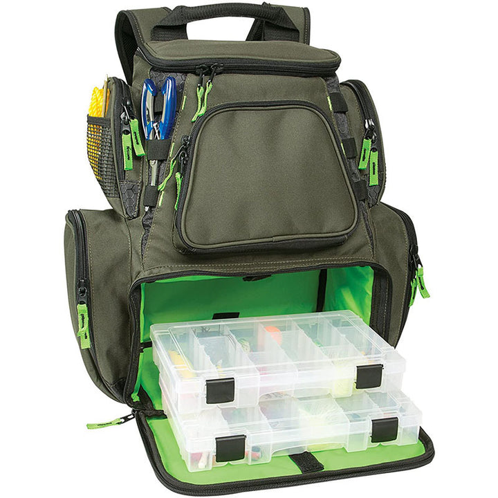 Multi-Compartment Fishing Gear Storage Backpack Bowlift