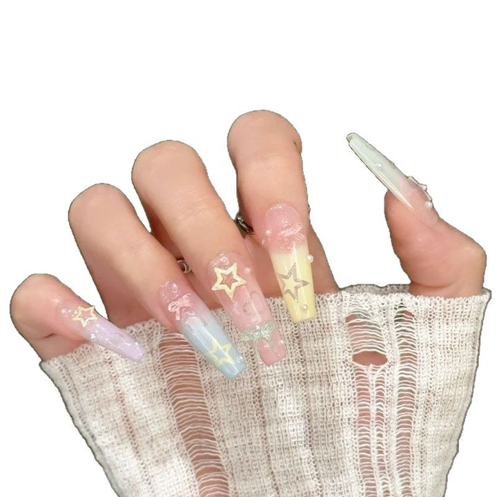 Artistic Themed Press-On Nail Extensions