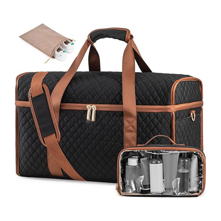 Elegant cosmetic storage bag with removable organizer Bowlift