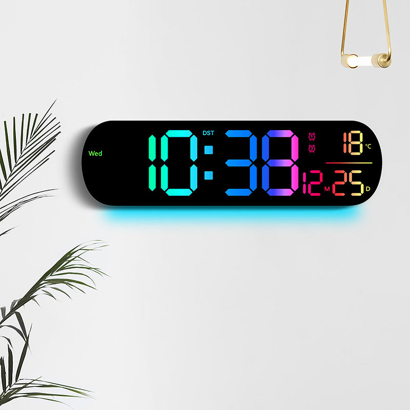 Digital LED Alarm Clock with Multifunctional Display Bowlift