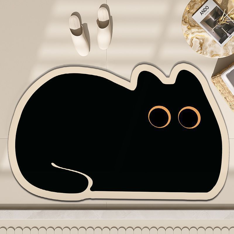 Cute Cat-Shaped Bath Mat