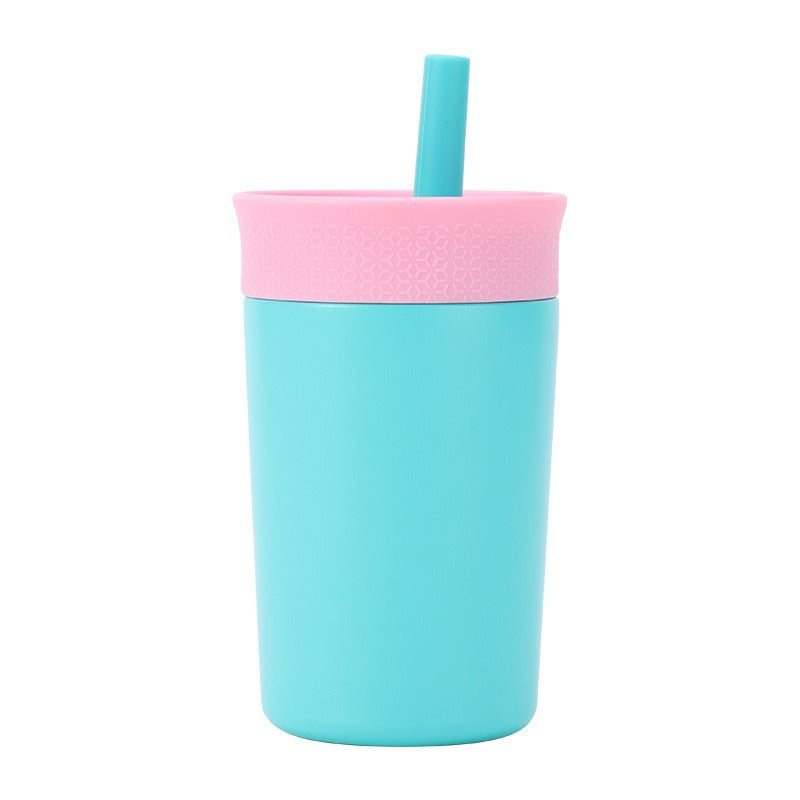 Women's practical insulated cup with integrated straw Bowlift