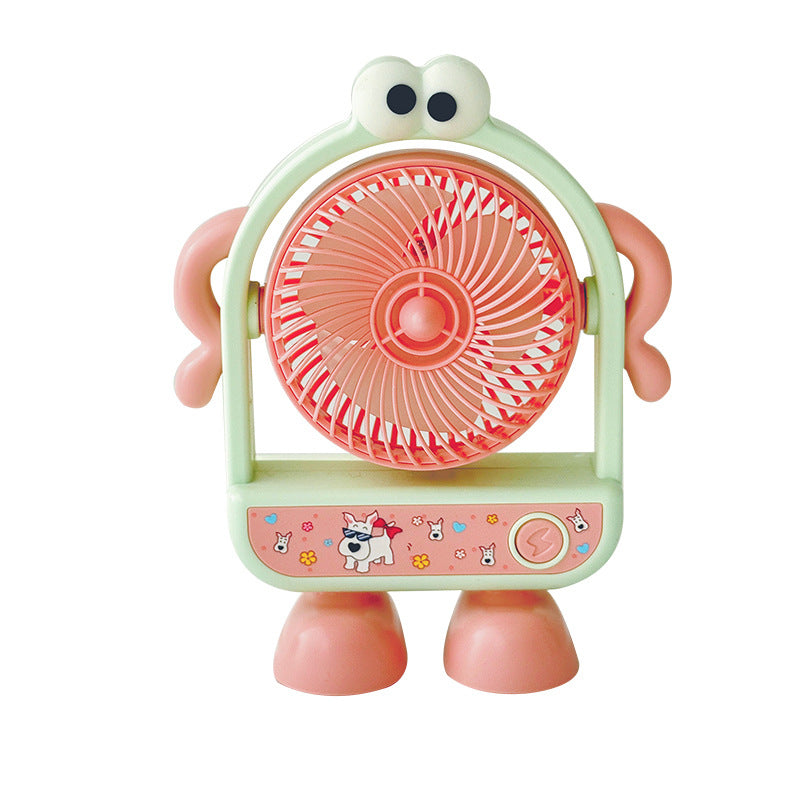 Unisex Portable Mini Stand Fan with Animal Design Bowlift
