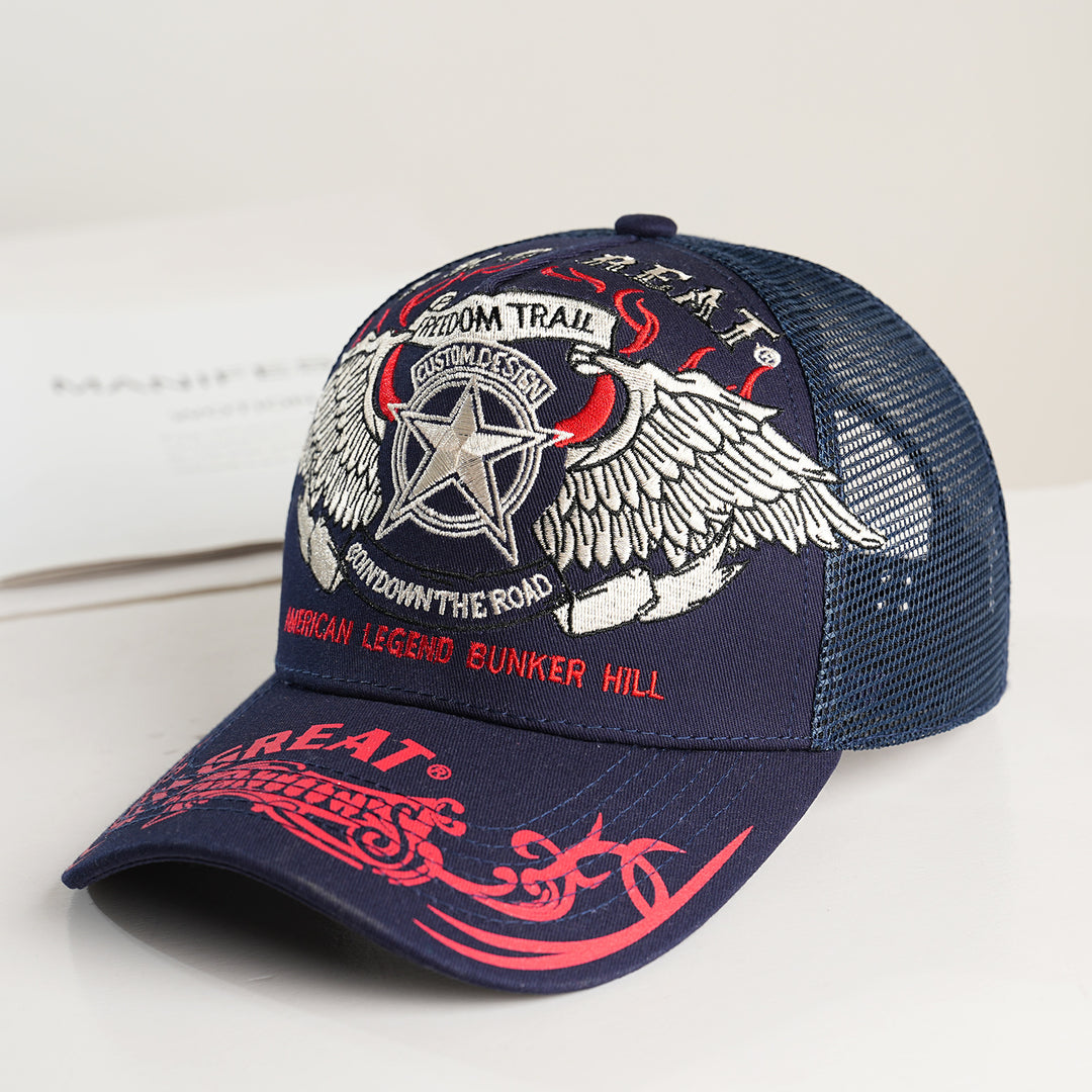 Unisex Trucker Cap with graphic design and breathable mesh Bowlift