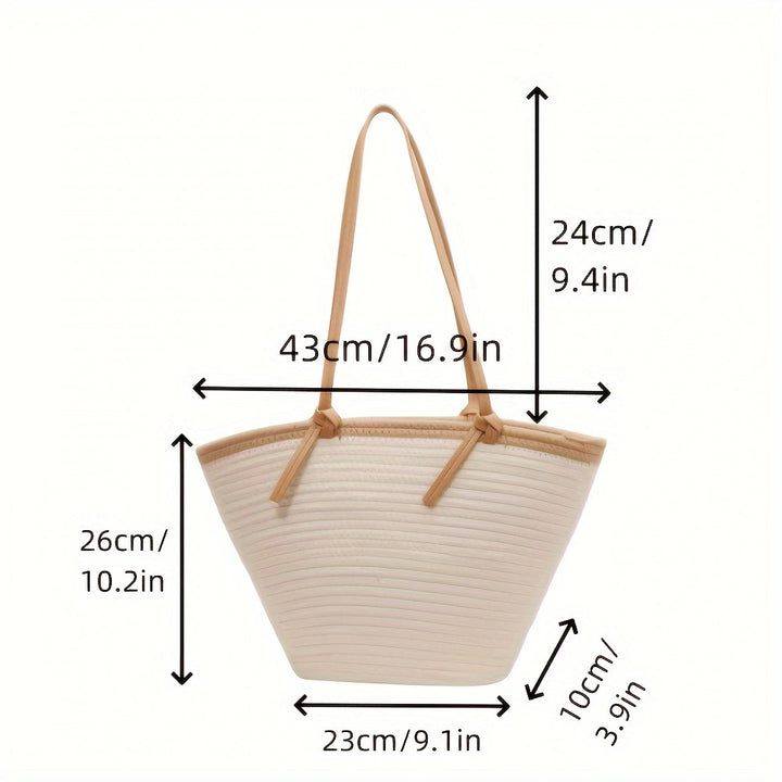 Beach bag with braided structure Bowlift
