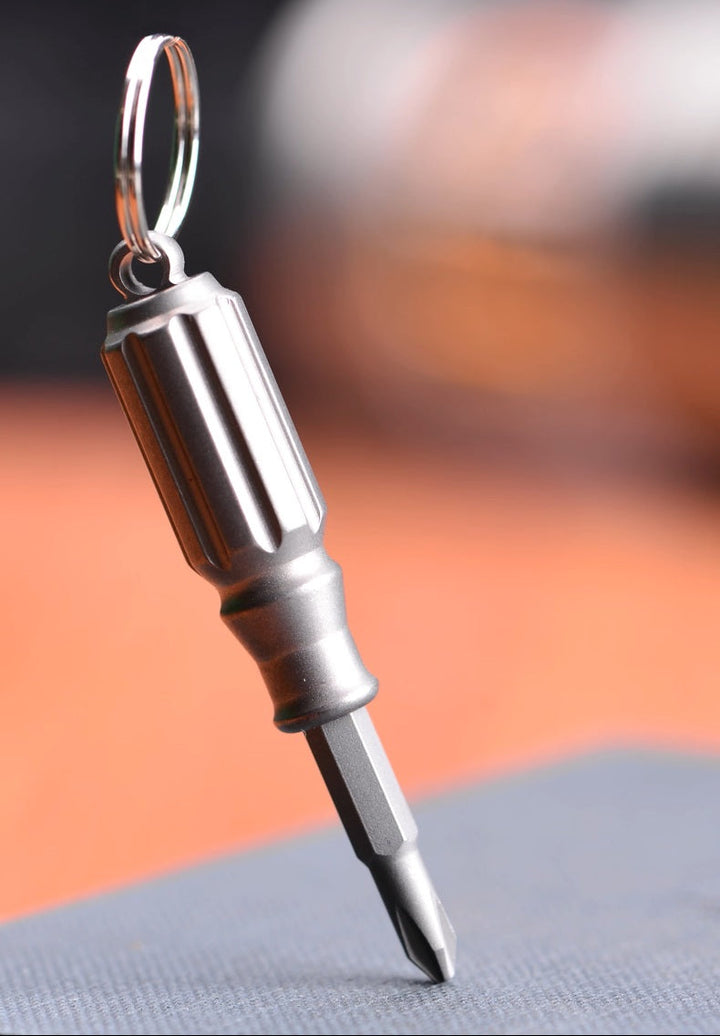 BowLift | Mini Titanium EDC Screwdriver - Portable Palm Tool