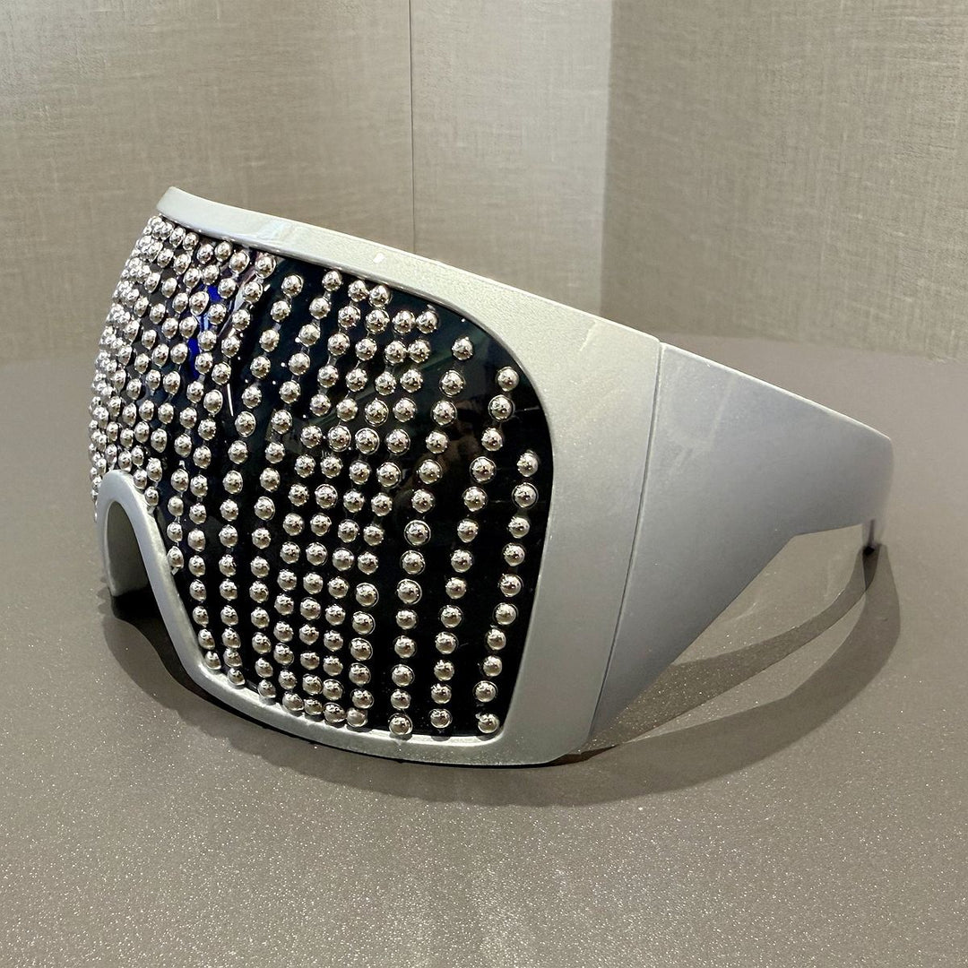 Ladies fashionable ski goggles with rhinestone-encrusted frame Bowlift