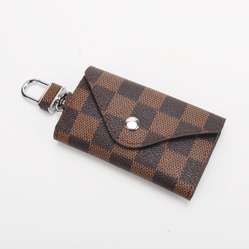 Checkered Pattern Keychain Wallet Bowlift
