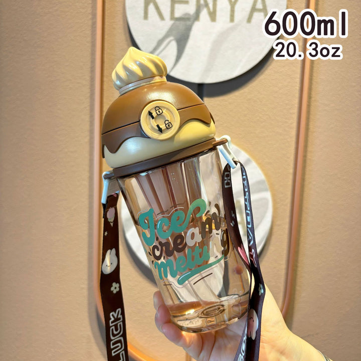Ladies creative drinking bottle in ice cream design Bowlift