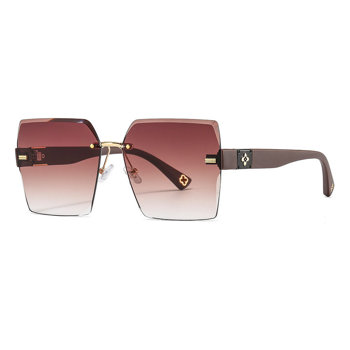 Women's Designer Sunglasses with Eye-Catching Geometric Frame Bowlift