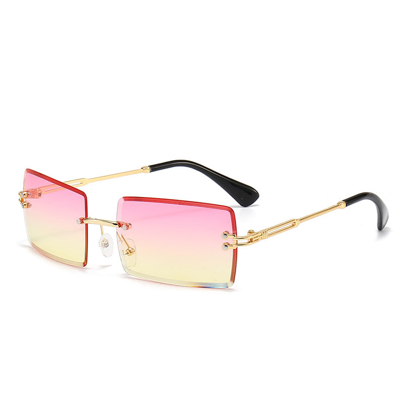 Women's fashionable rectangular sunglasses with gradient lenses Bowlift