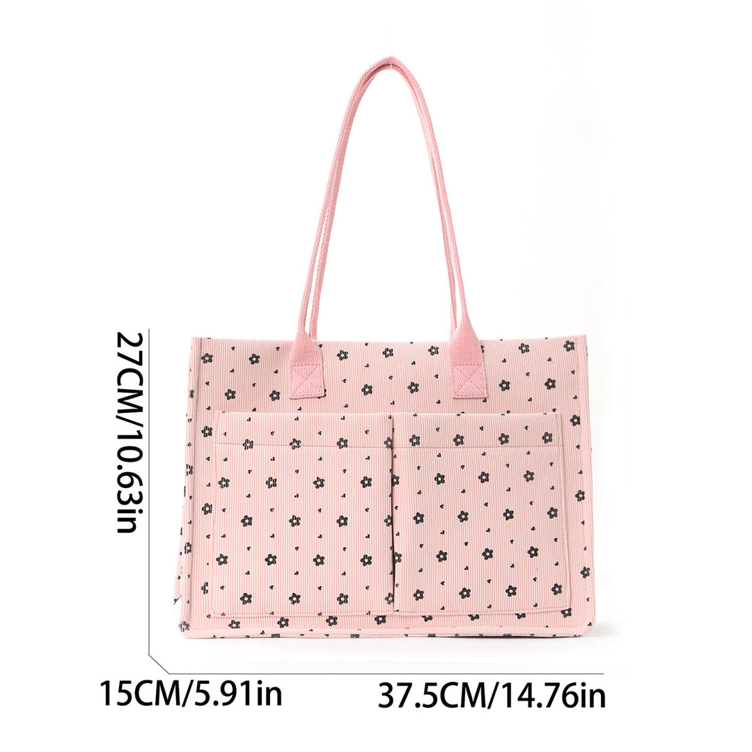 Spacious shopping and everyday bag with modern floral patterns Bowlift
