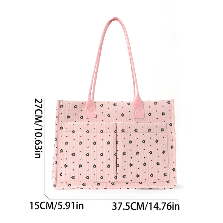 Spacious shopping and everyday bag with modern floral patterns Bowlift