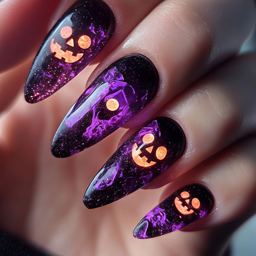 Creative Halloween Design Nail Art Bowlift