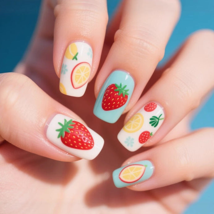 Artistic Fruit-Themed Nail Art Bowlift