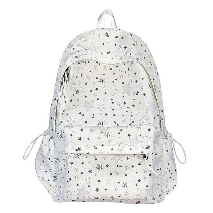 Backpack with Thoughtful Compartments and Trendy Star Motif Bowlift